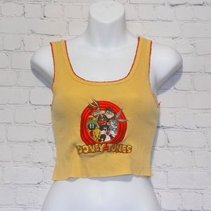 Looney Tunes Crop Tank Y2K Women's Small